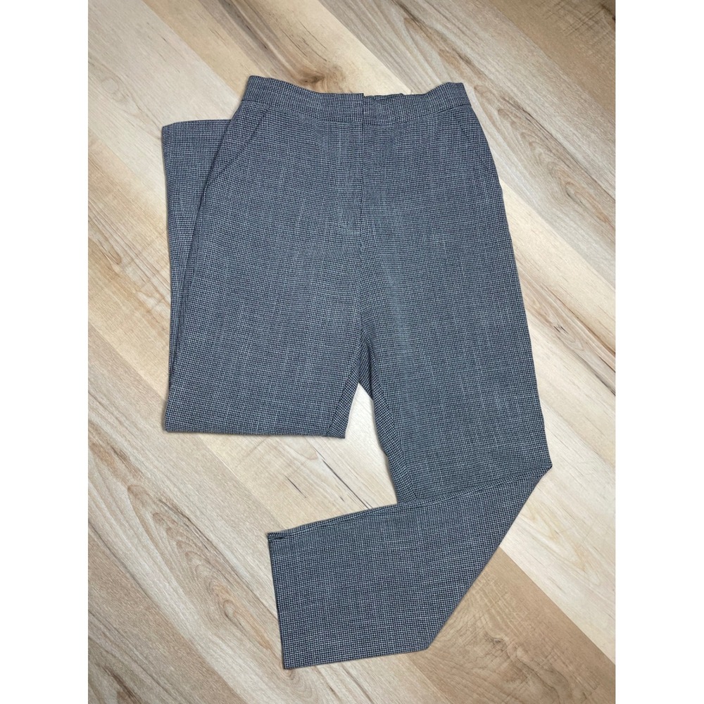 Pazzo Womens Micro Houndstooth High Waisted Trousers Black White Size S